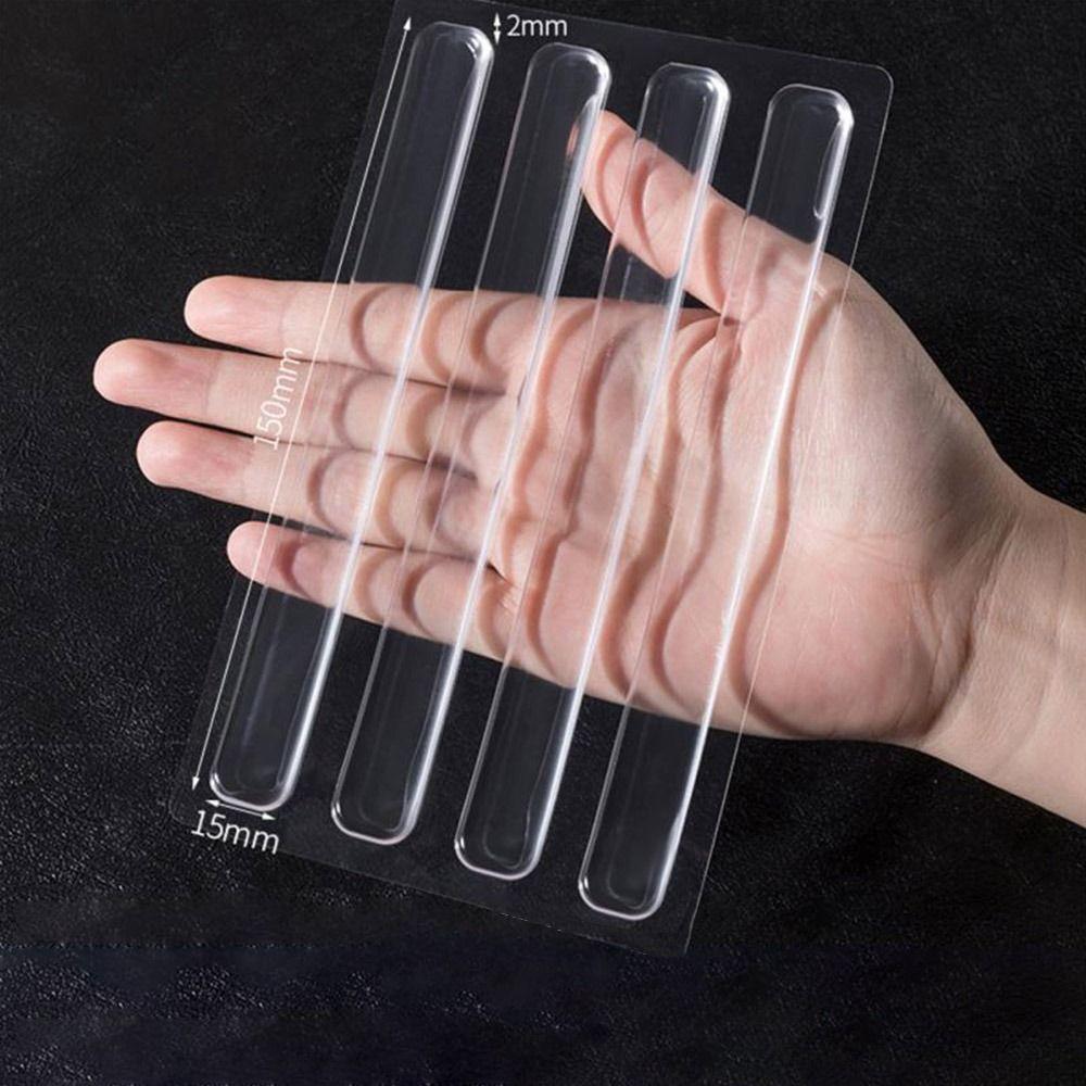 Зеркало заднего вида бампер царапина край двери автомобиля прозрачный анти царапина анти столкновений защитная полоса L-150x5x2mm 4pcs